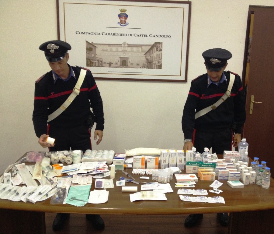 Infermiera rubava farmaci dall’ospedale di Albano Laziale farmaci rubati