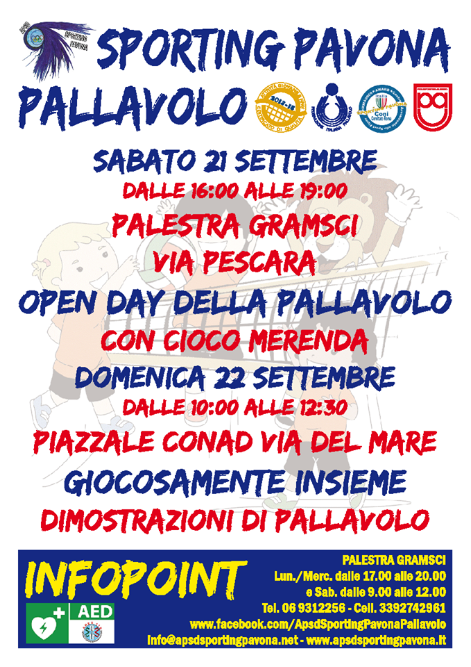 Il 21 e 22 settembre l’Open Day dello Sporting Pavona Sporting Pavona Open Day