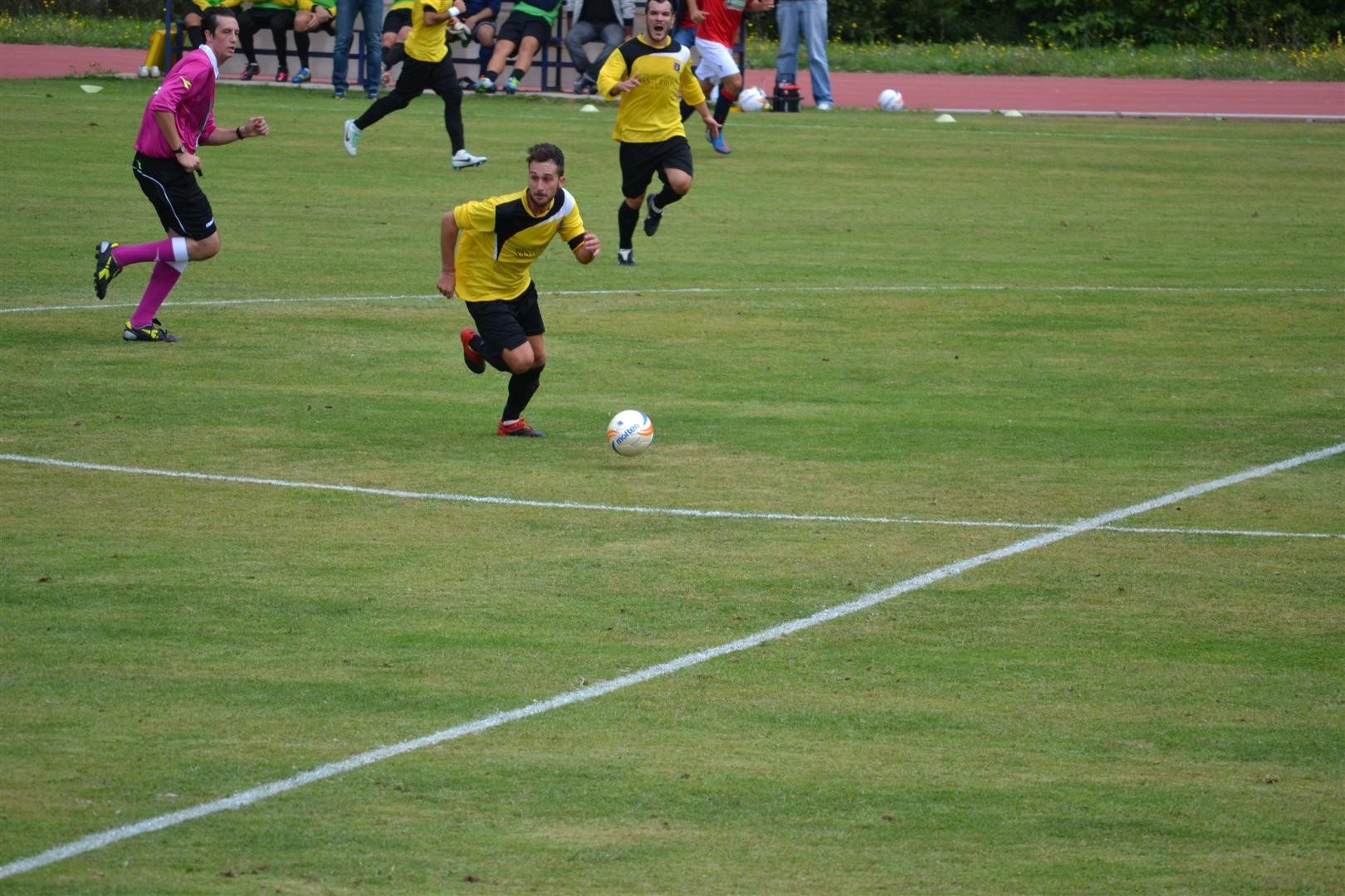 Prima vittoria del Rocca Priora Calcio, Spina ed Halauca di rigore Luca De Paolis Rocca Priora Calcio