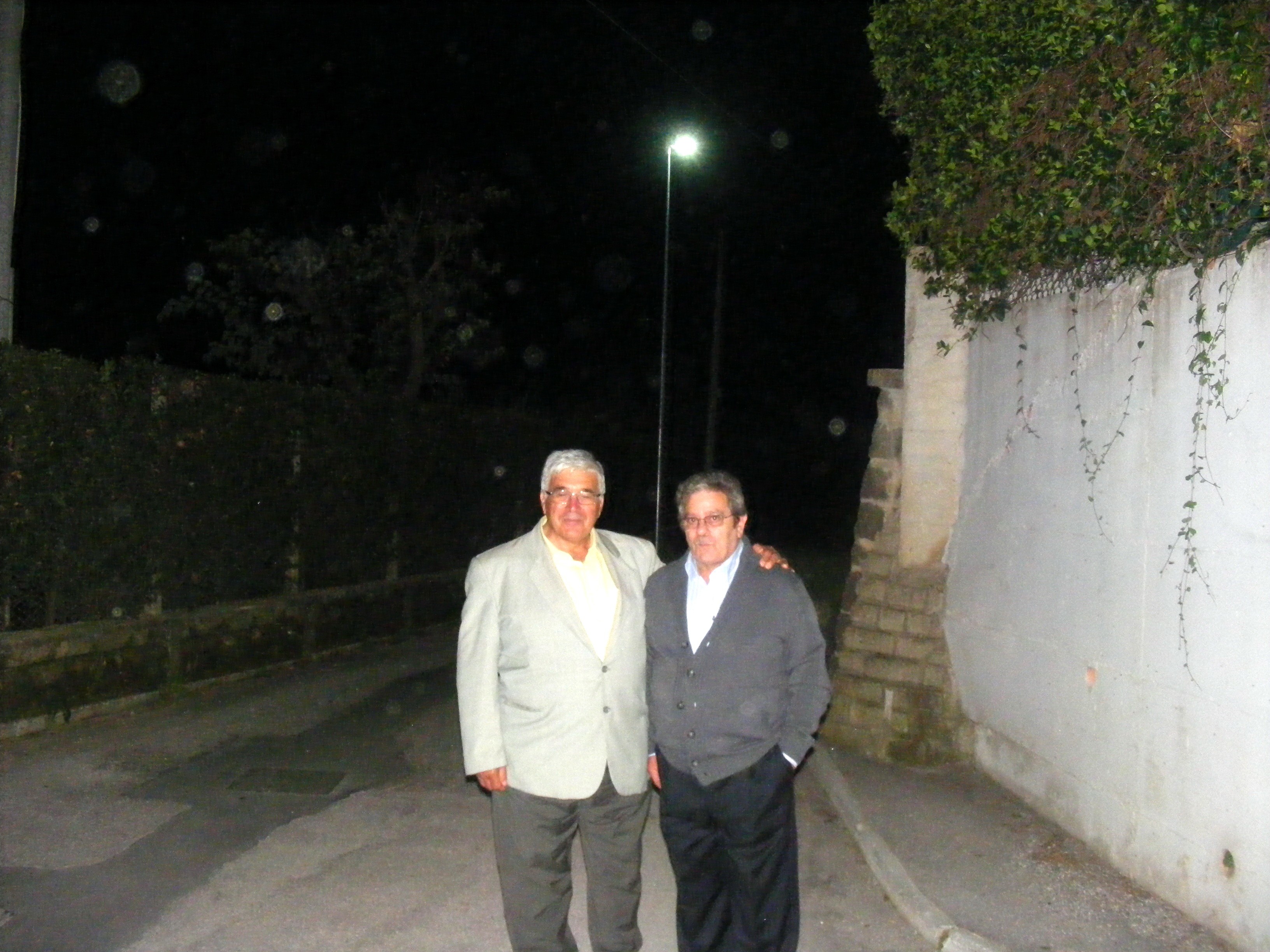 Inaugurazione pubblica illuminazione a Lariano in contrada Arcioni Illuminazione pubblica Lariano