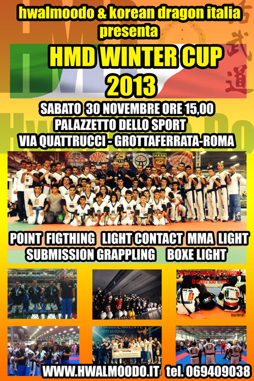 Hwal Moo Do Winter cup 2013 il 30 novembre a Grottaferrata winter cup 2013