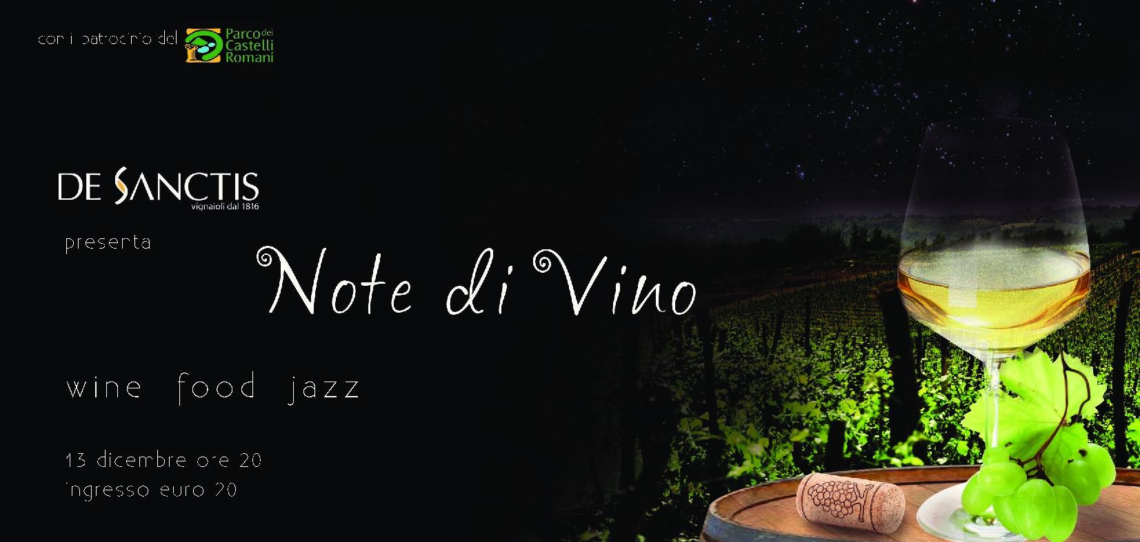 L’azienda vinicola De Sanctis di Frascati presenta l’evento Note di Vino Note di Vino