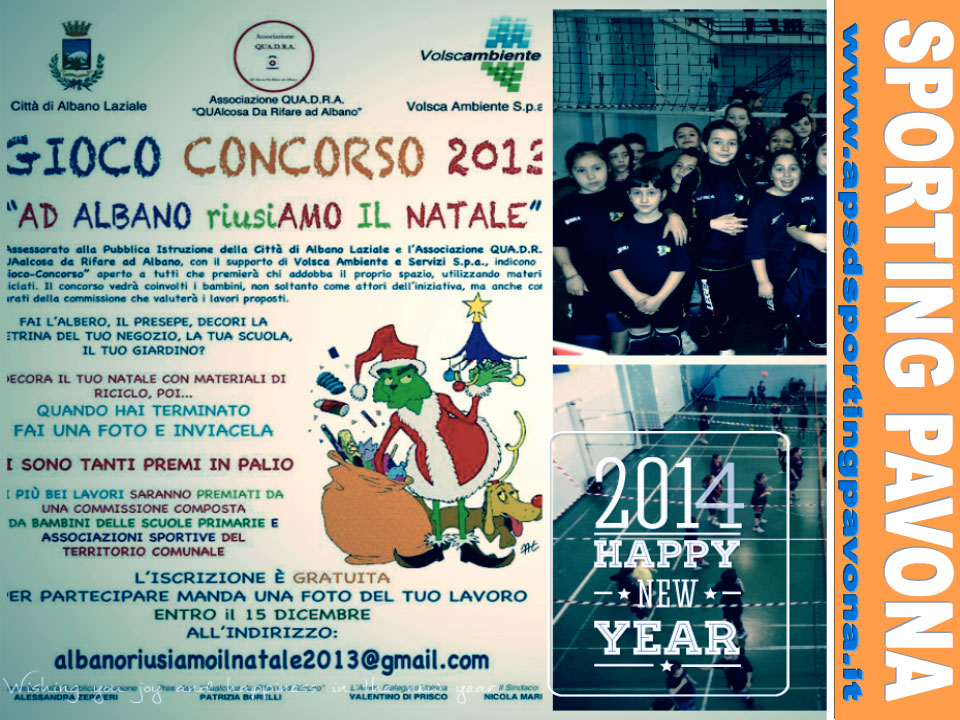 Albano Riusa il Natale, i piccoli dello Sporting Pavona alla premiazione ad albano riusiamo il natale