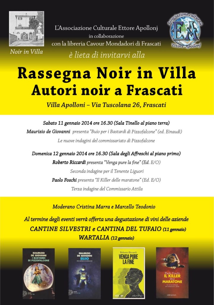 a frascati rassegna noir in villa