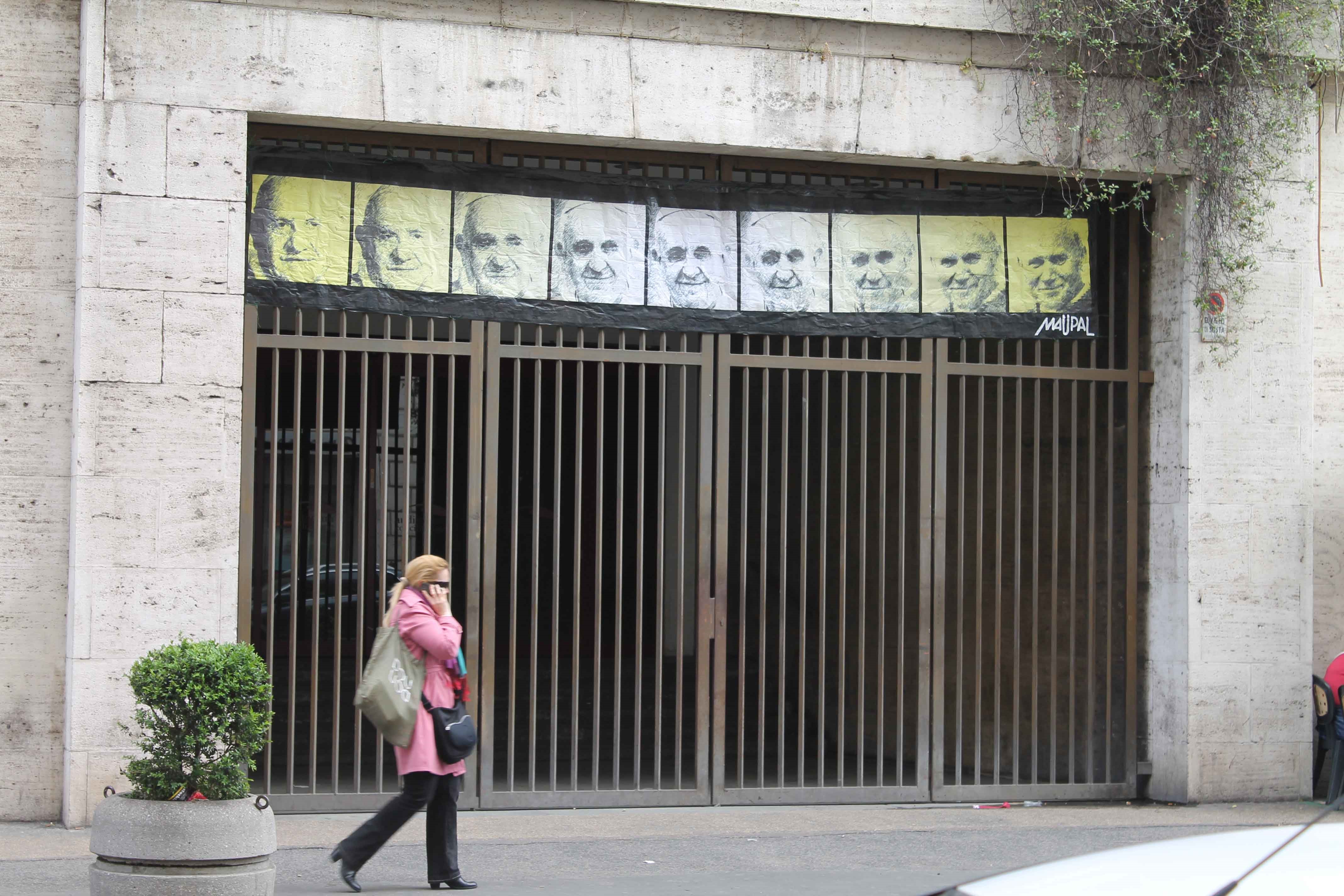 Canonizzazione, Mauro Pallotta disegna i volti dei Papi superpope