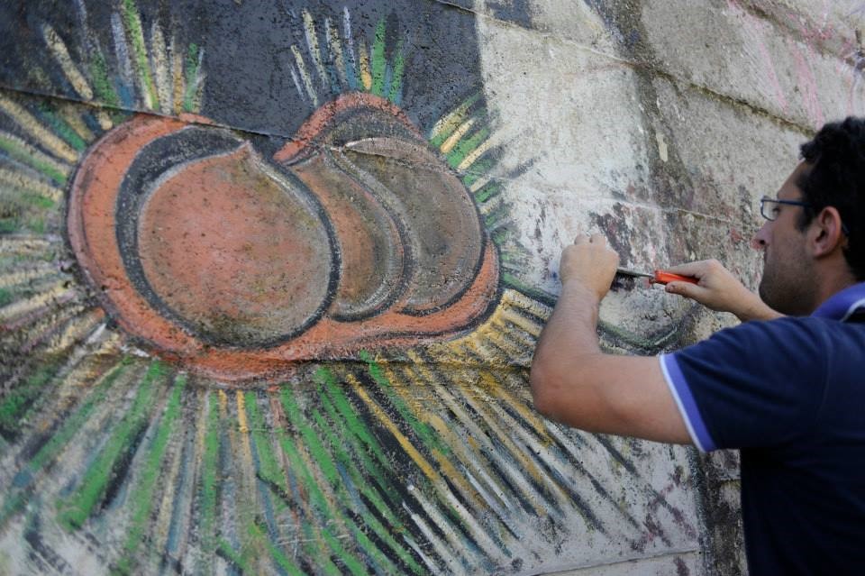 Murales a Rocca di Papa per la Sagra delle Castagne murales