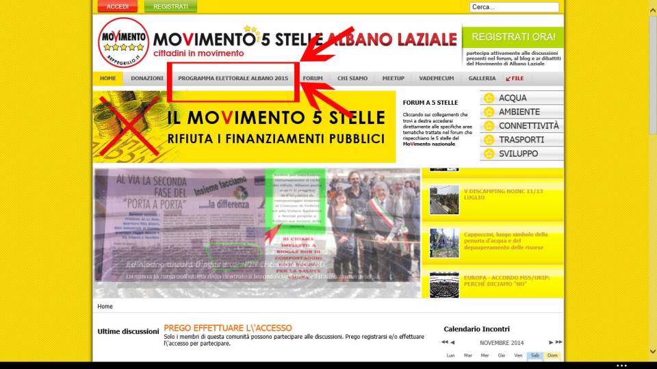 Il Movimento Cinque Stelle Albano Laziale presenta il programma elettorale m5s