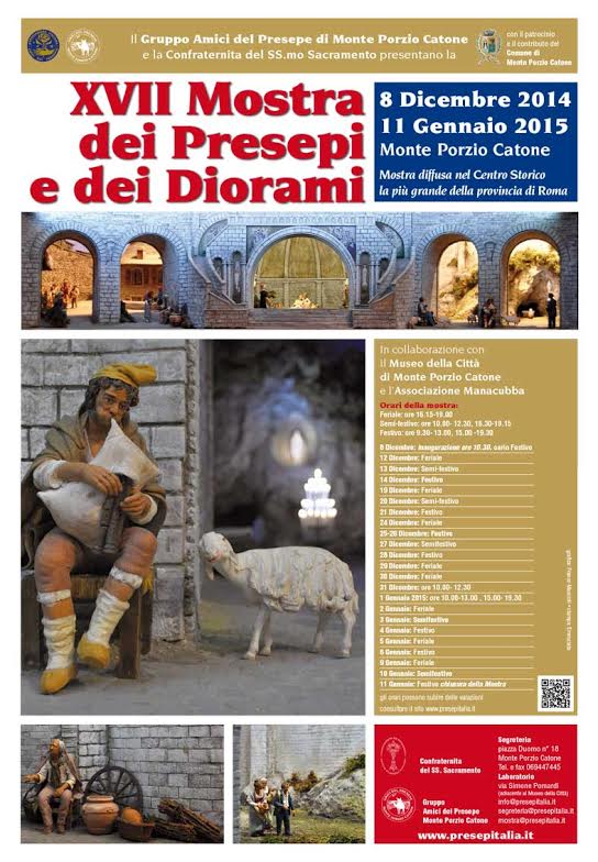 A Monte Porzio Catone la mostra dei presepi e dei diorami mostra