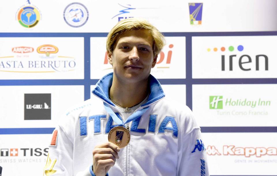 Valerio Aspromonte terzo nella tappa torinese di Coppa del Mondo di fioretto aspromonte