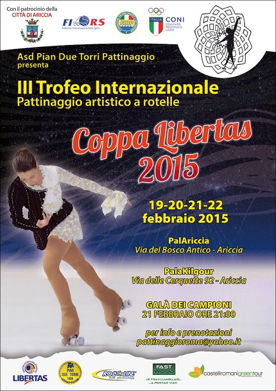 Gara internazionale di Pattinaggio Artistico a rotelle ad Ariccia pattinaggio