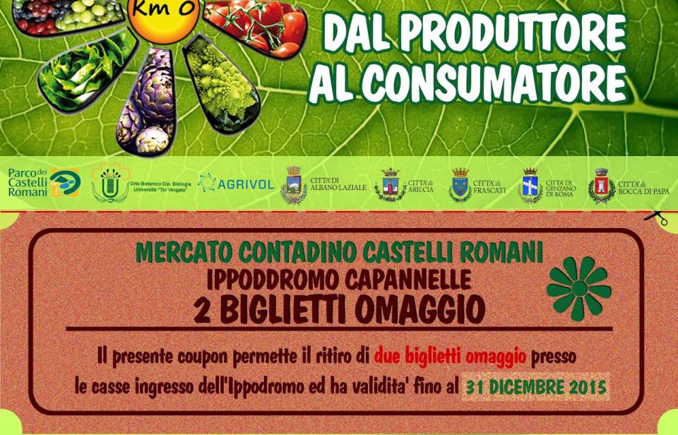 Il Mercato Contadino all’Ippodromo Capannelle biglietto