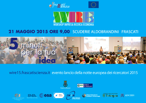 Frascati, in corsa #WIRE15, 5 minuti per la tua idea #Wire15