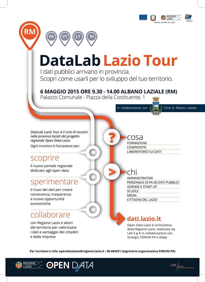 Il Data Lab Lazio Tour fa tappa ad Albano, capitale degli Open Data datalab