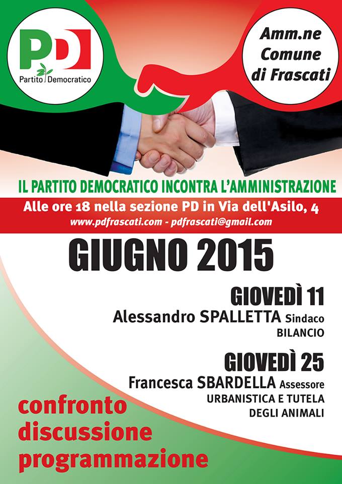 Frascati, il Pd incontra l’Amministrazione pd_frascati_incontra_amministrazione
