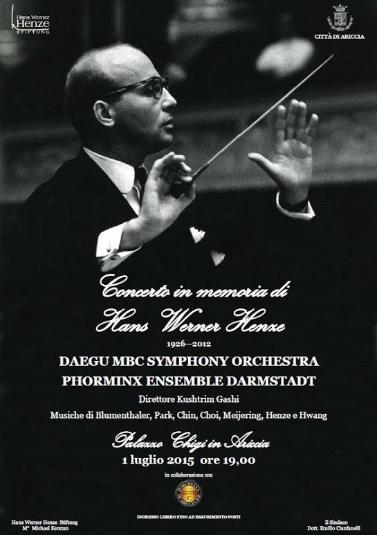 A Palazzo Chigi concerto in memoria di Hans Werner Henze henze