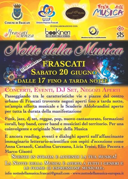 A Frascati la notte bianca diventa Notte della Musica notte_musica
