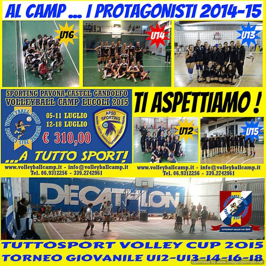 Parte domani il Volley Camp 2015 promosso da Sporting Pavona volley