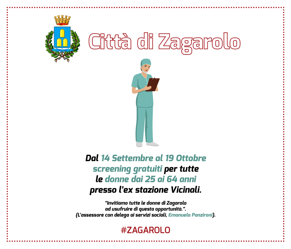Zagarolo, screening gratuiti presso unità mobile di ginecologia screening_ginecologico_zagarolo