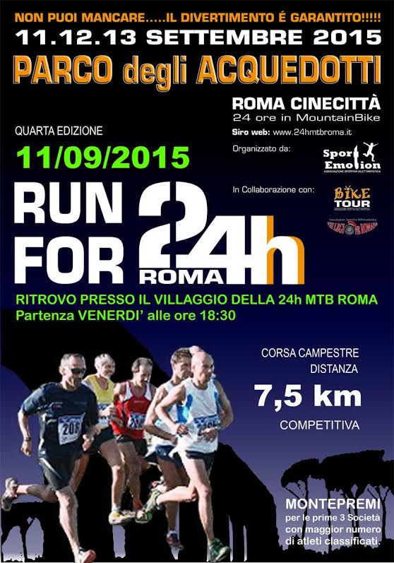 Non solo mountain bike alla Run For 24h di Roma 2015 run