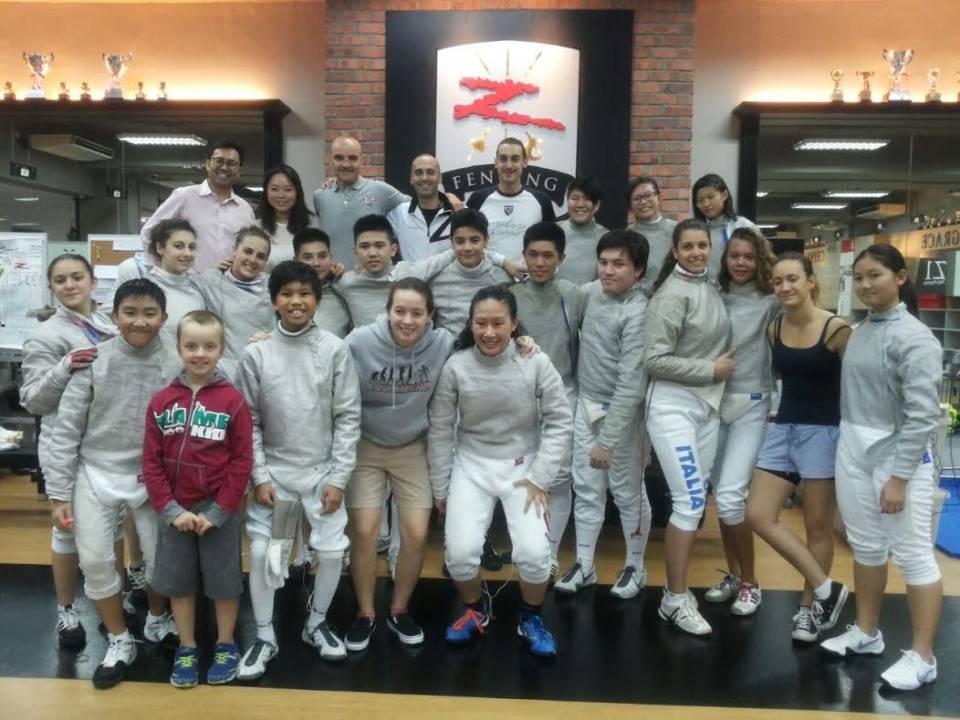 S. S. Lazio Scherma Ariccia sbarca a Singapore scherma