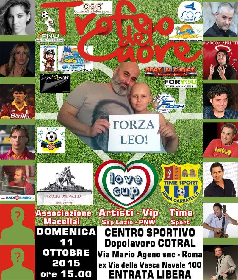 A Roma, un pomeriggio dedicato a Leonardo di Ceglie a_roma_trofeo_del_cuore_forza_leo