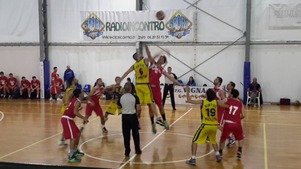 VignaPia-VirtusVelletri palla a due di inizio gara - Serie C Silver
