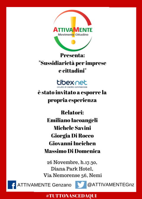 Attivamente Genzano presenta il suo progetto incentrato sulla sussidiarietà attivamente