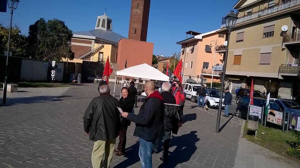 Comunisti in piazza a Marino in vista delle elezioni pcidipiazza