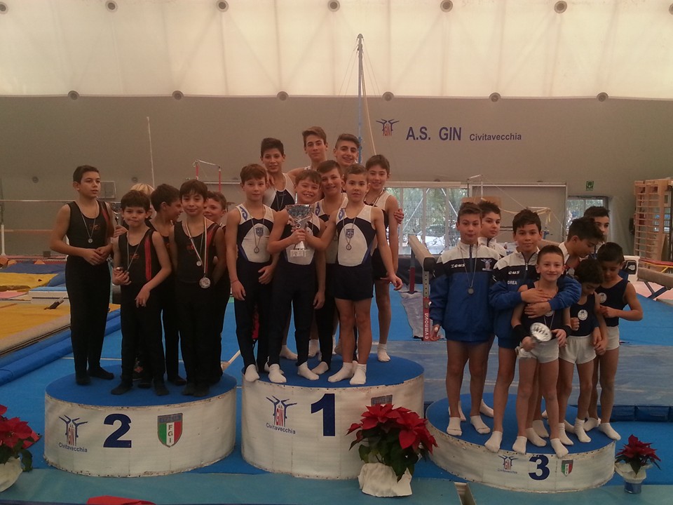 Asd Ginnastica Genzano, gli allievi primeggiano alla Christmas Cup squadra_asd_ginnastica_genzano_campione_inverno