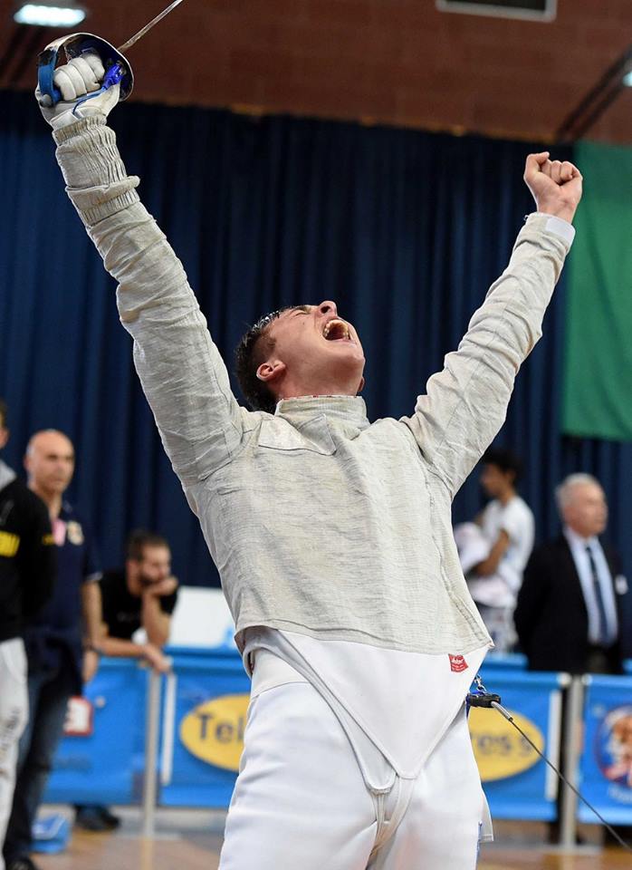 Giacomo Mignuzzi secondo ai Giochi del Mediterraneo di scherma giacomo_mignuzzi_bizzi