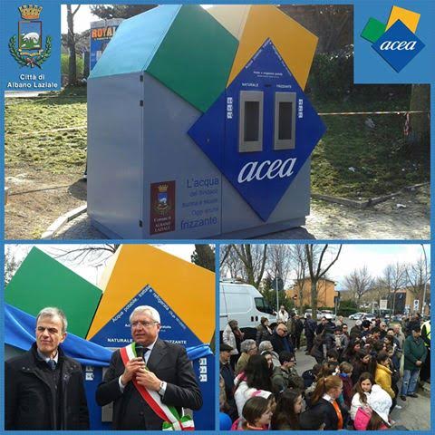 Inaugurata la prima Casa dell’Acqua Acea ad Albano acea