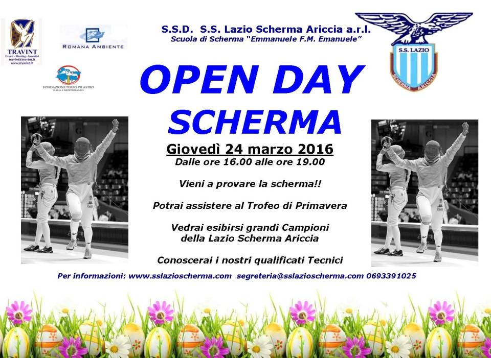 Open Day al Lazio Scherma Ariccia opendayscherma