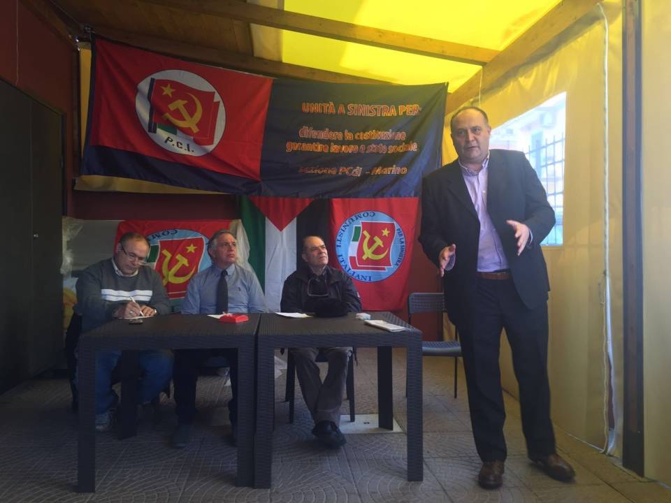 Marino, assemblea Pdci con coalizione per De Luca sindaco orianopci