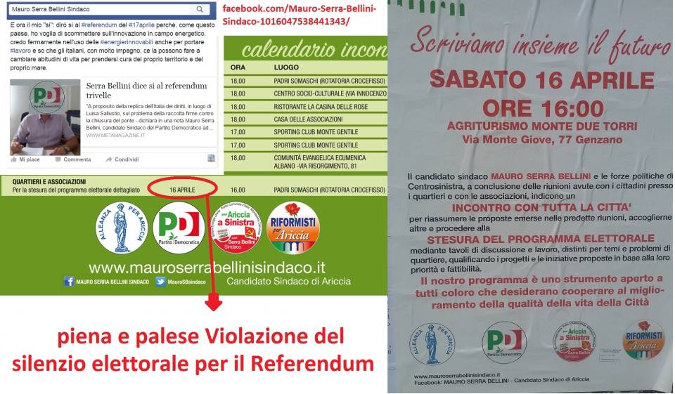 Trivelle, gli Amici di Beppe Grillo di Ariccia attaccano Serra Bellini silenzioelettoraletrivelle