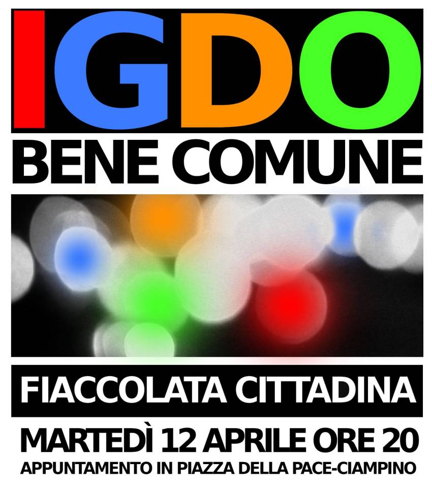 Ciampino, fiaccolata cittadina per l’Igdo fiaccolataigdo