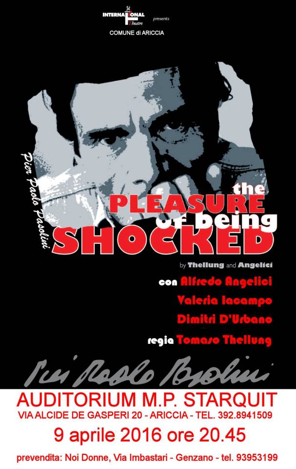 Ariccia, spettacolo su Pasolini al Joyce sabato 9 aprile locandina_pasolini