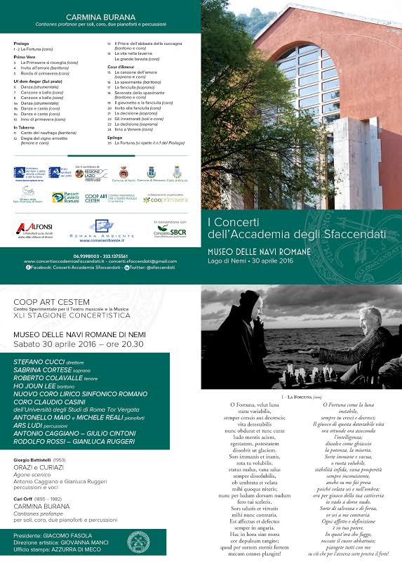 Ultimo appuntamento con i Concerti degli Sfaccendati a Nemi sfaccendati