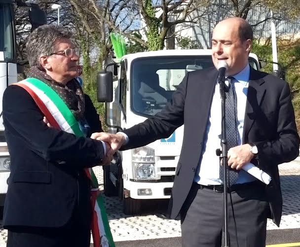 Gabbarini, “Isola ecologica grande opera per Genzano” zingaretti_gabbarini