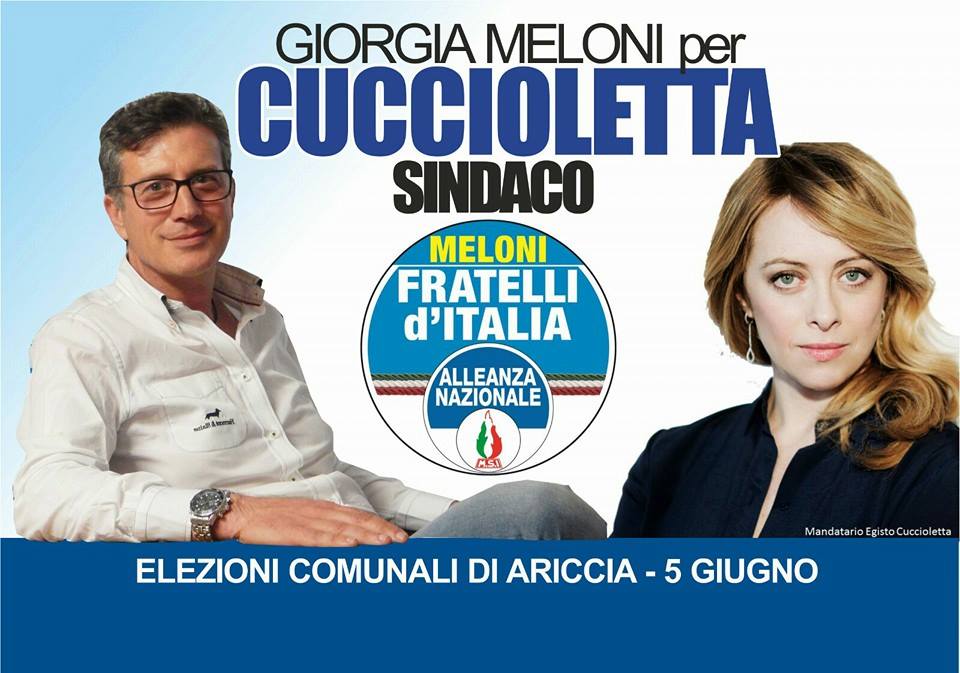 Ariccia, Cuccioletta solleva questione morale cuccioletta_meloni