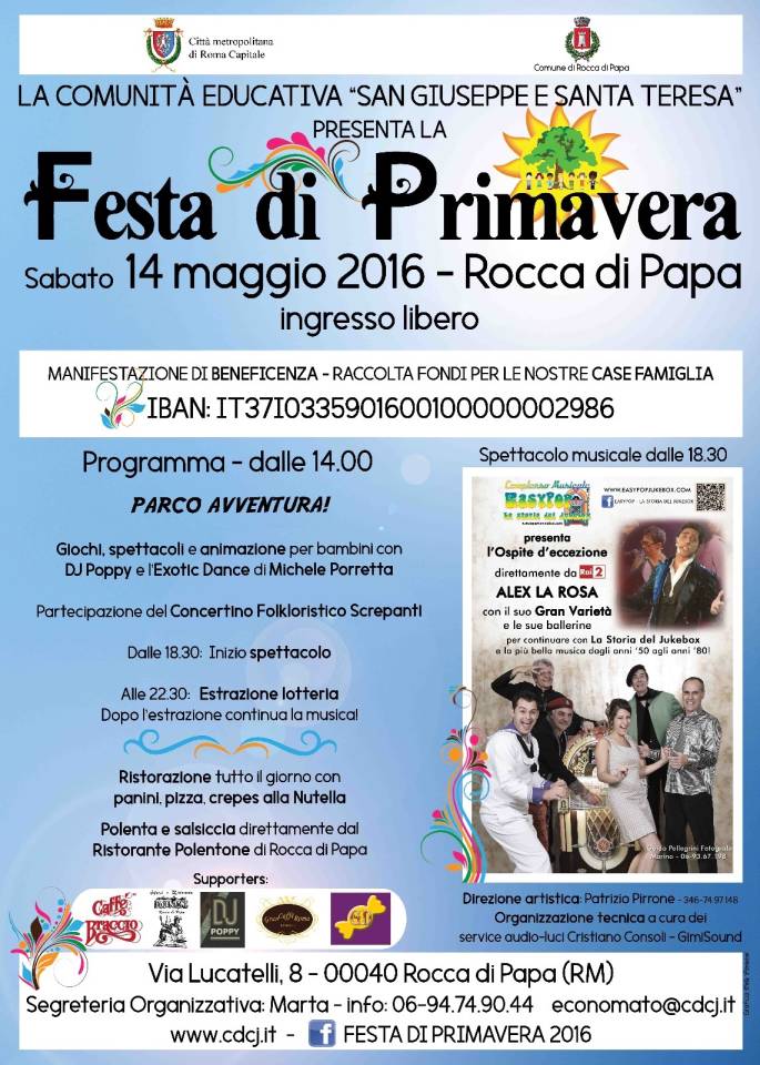 Rocca di Papa, torna la Festa di Primavera festadiprimavera