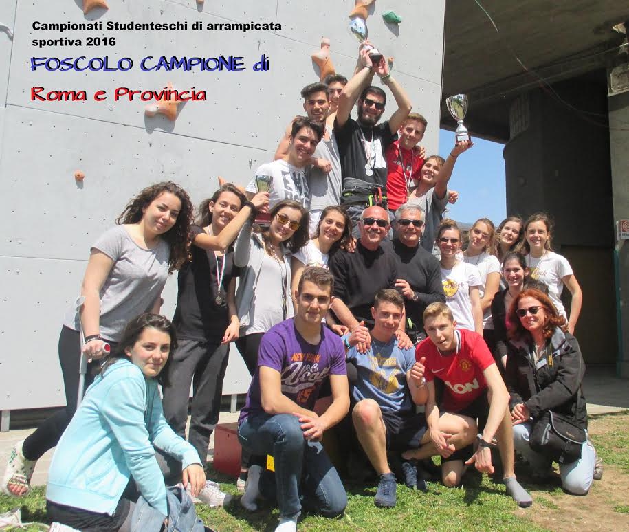 Liceo Ugo Foscolo campione studentesco di arrampicata sportiva foscolo
