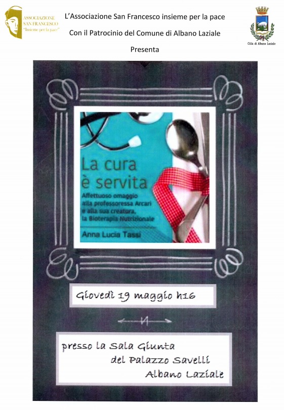 Albano, a Palazzo Savelli la presentazione del libro “La cura è servita” la_cura_servita