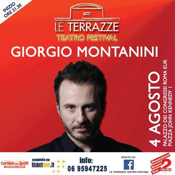 Giorgio Montanini sul palco delle Terrazze Teatro Festival