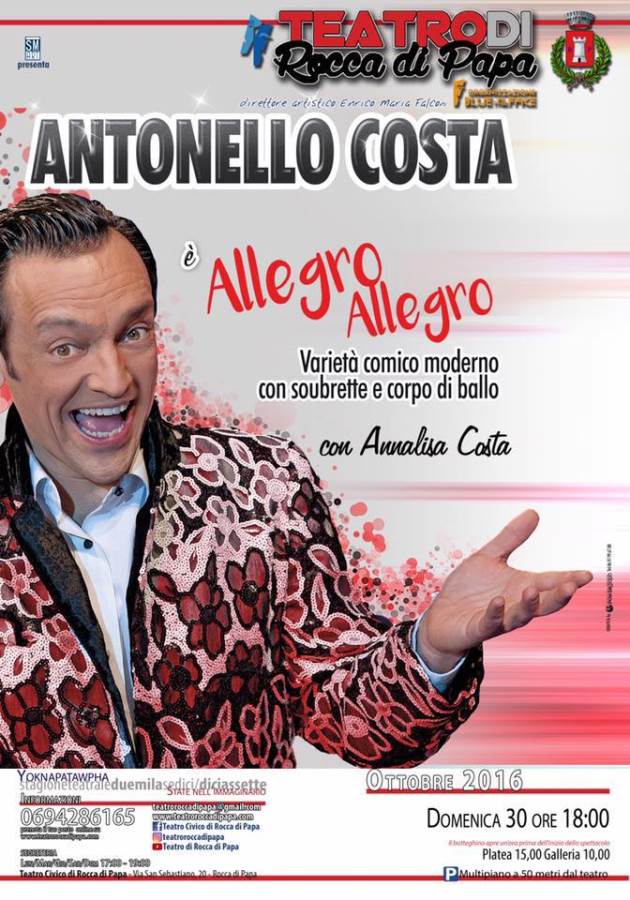 Antonello Costa, lo scienziato della risata costateatrorocca