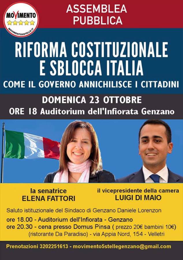 Di Maio in tour ai Castelli per dire No al Referendum costituzionale locandina_m5s_di_maio_ai_castelli