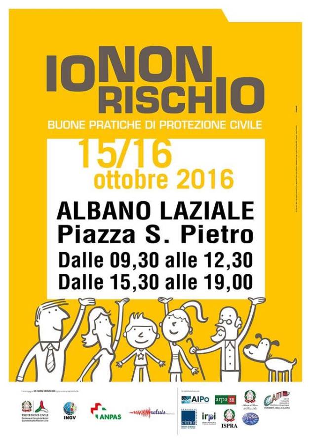 La Protezione Civile di Albano aderisce alla campagna Io Non Rischio iononrischio