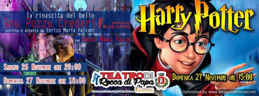 Al Teatro di Rocca di Papa Gnu Pozzu Crederi e Harry Potter gnu_harry