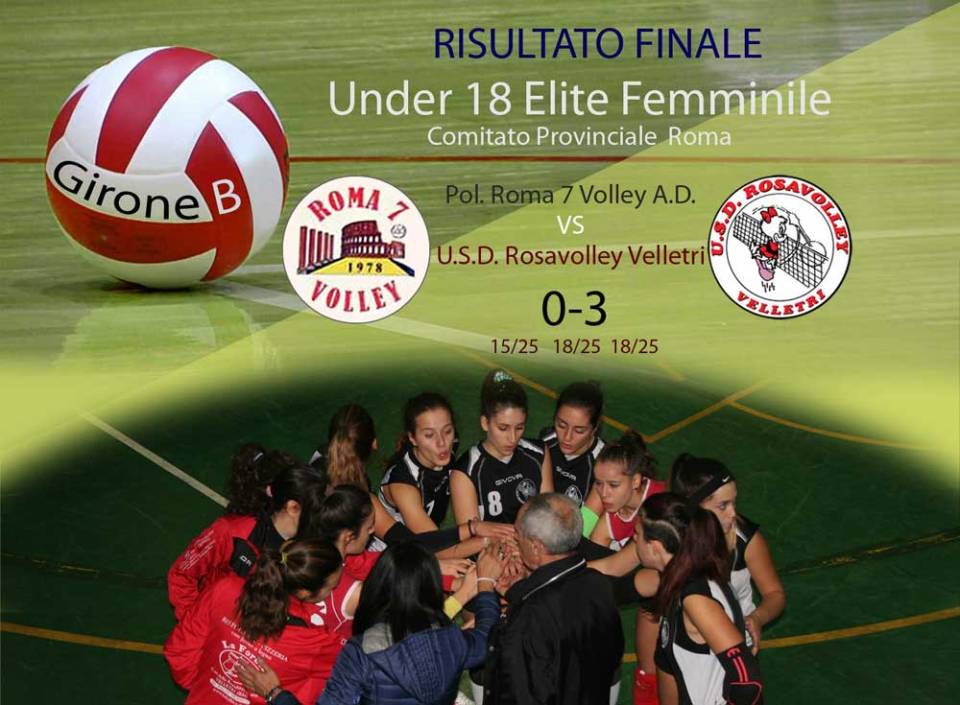 Rosavolley Velletri, vittoria per le ragazze dell’U18 rosavolleyroma7volley