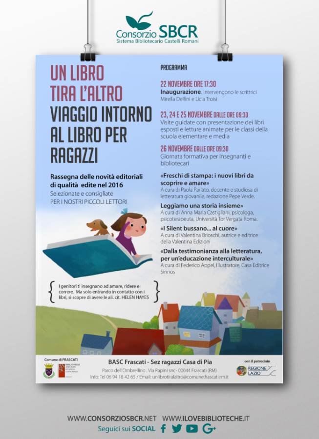 A Frascati “Un Libro tira l’altro” locandina