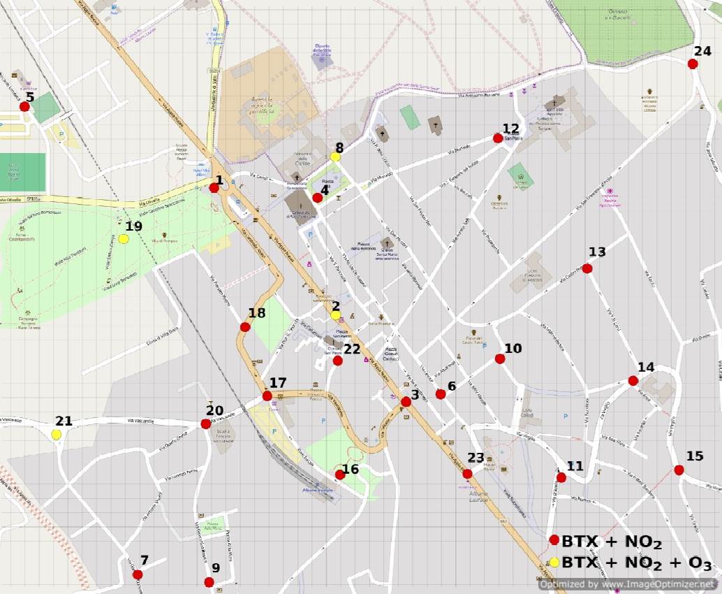 Albano, esiti monitoraggio inquinamento dell’aria postazioni